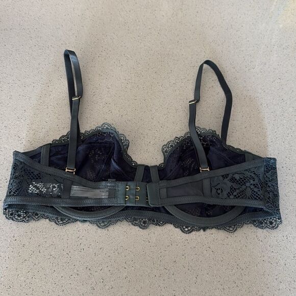 NWOT Free People Maya Convertible Underwire Bra Lace Semi Sheer Adjustable Strap - Picture 7 of 9